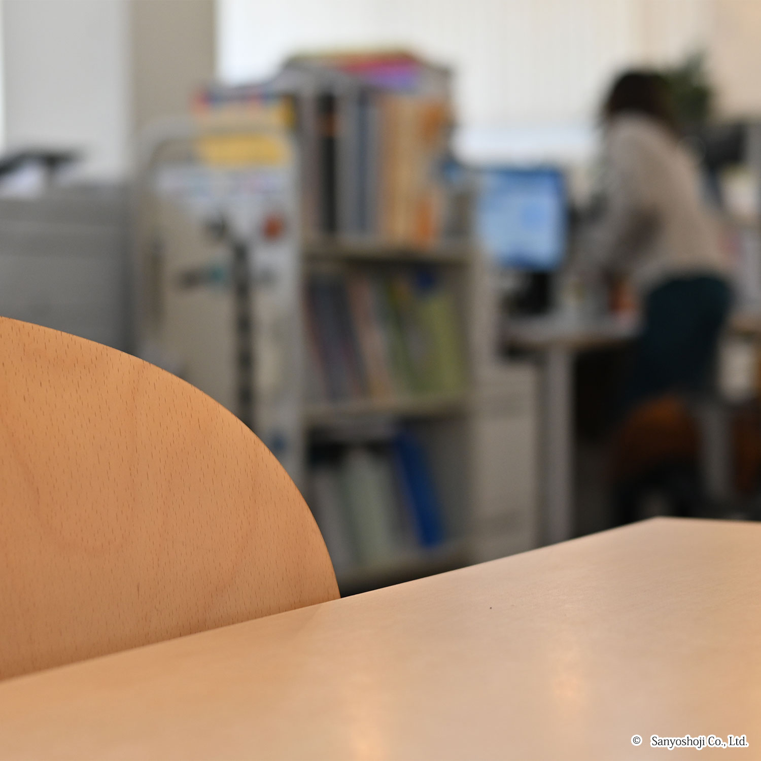 三洋商事株式会社受付テーブル