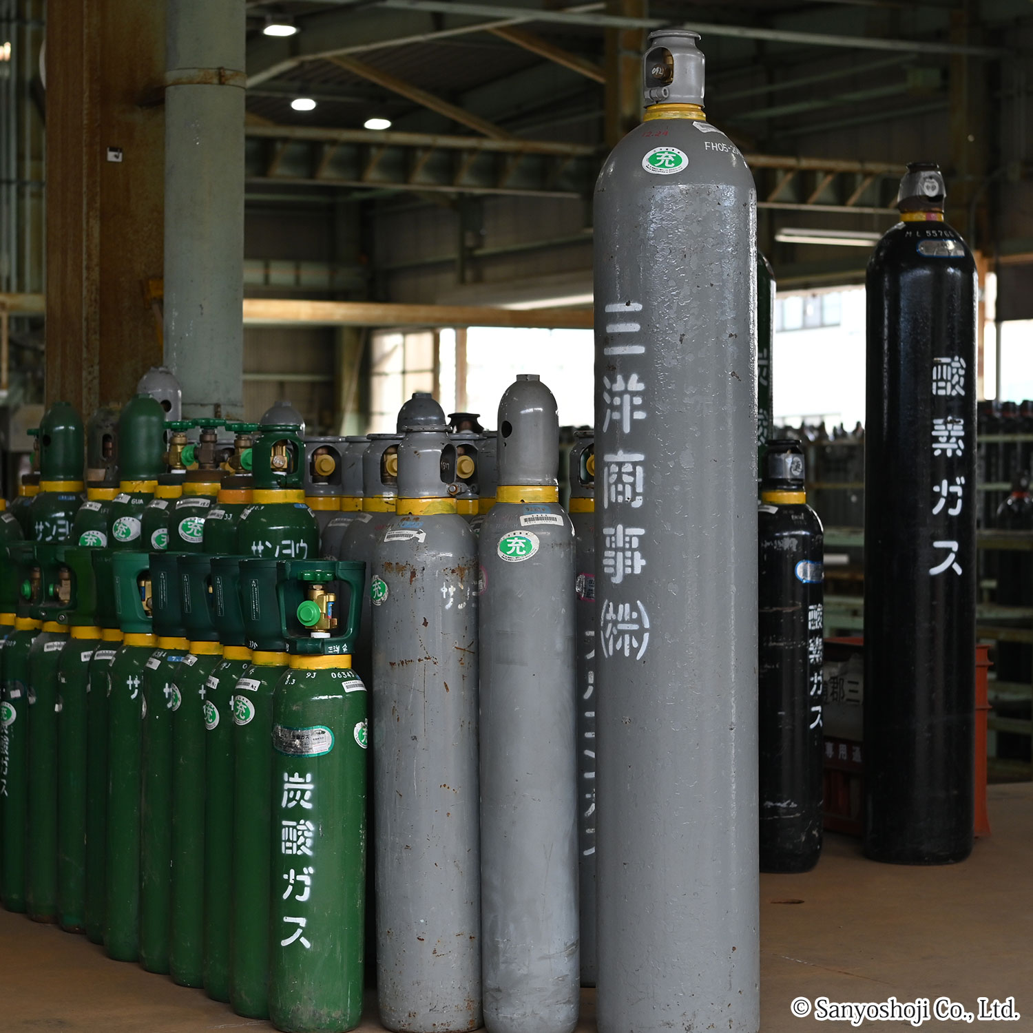高圧ガスボンベのサイズ